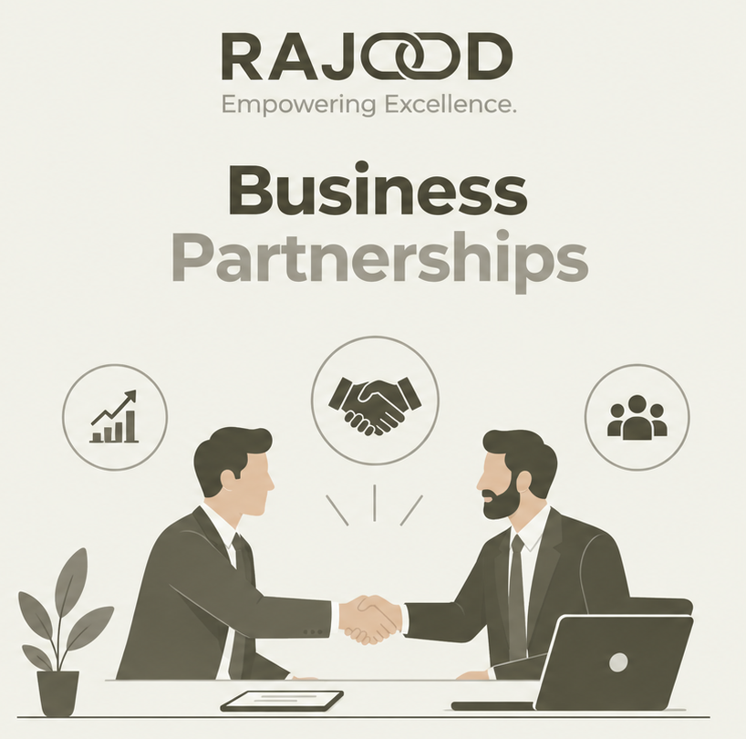Rajood business partnerships and network