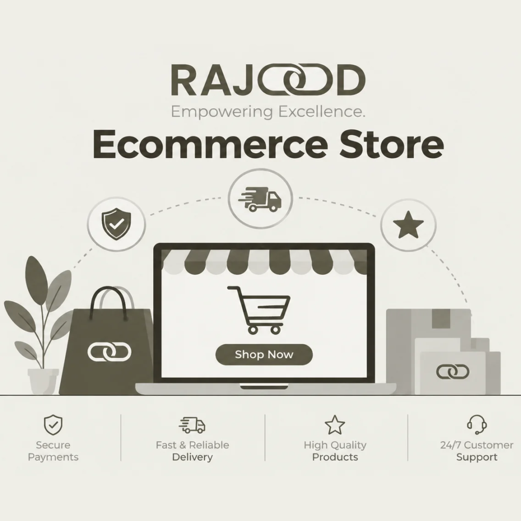 Rajood e-commerce store - online shopping experience